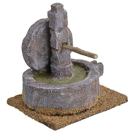 Macina in pietra per presepe cm 8x6x8 h statue, sughero