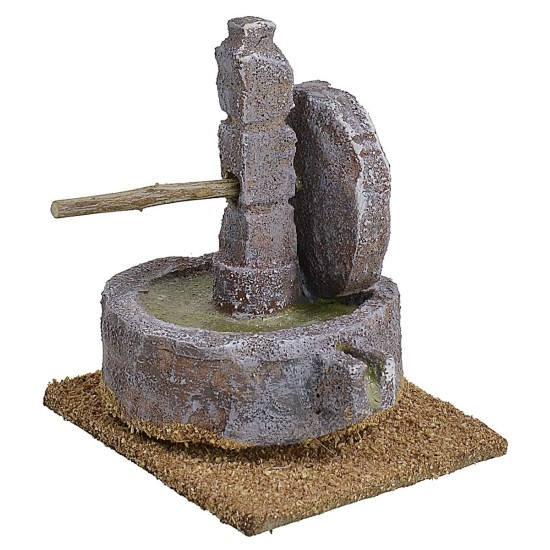 Macina in pietra per presepe cm 8x6x8 h