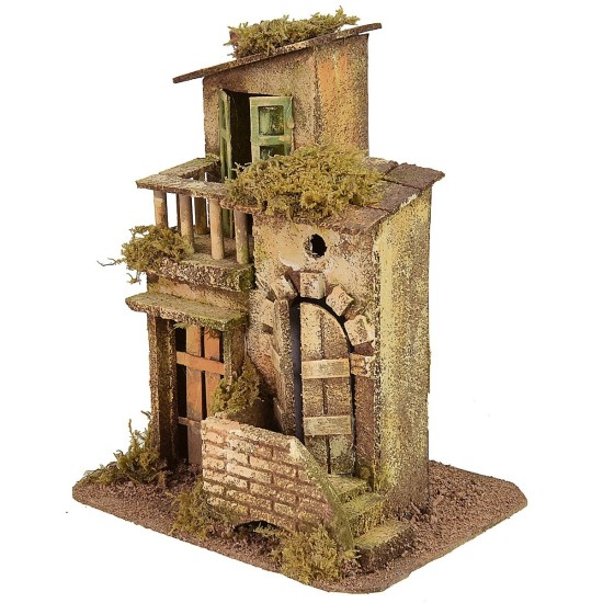 Casa con terrazzo cm 19x16x23 h