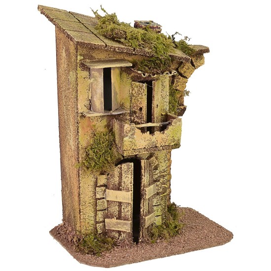 Casa con rudere di arco cm 17x12,5x24 h