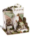 Casa árabe iluminada con fuente funcional de 30,5x30,5x37,5 cm h