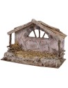 Cabaña con pesebre de 29x15x22 cm h
