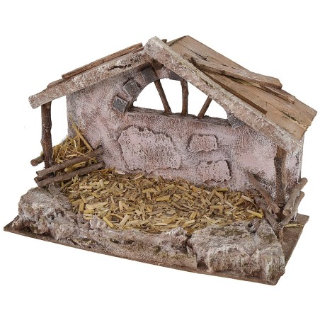 Capanna con mangiatoia cm 29x15x22 h altezza, legno, sono