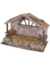 Cabaña con pesebre de 29x15x22 cm h