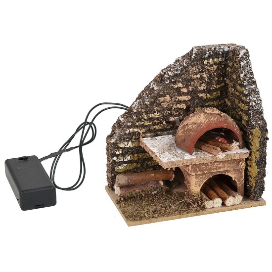 Angolo con forno funzionante a batterie cm 10x6x10 h batterie