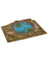 Circular pond with resin water depth effect cm