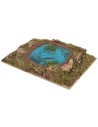 Circular pond with resin water depth effect cm