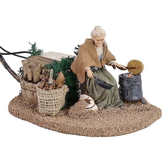 Castagnaia in motion 12 cm Landi series with working fire