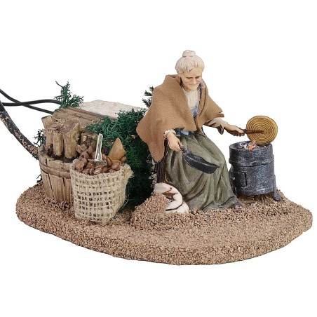 Castagnaia in movimento serie 12 cm Landi con fuoco funzionante