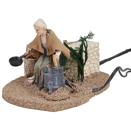 Castagnaia in motion 12 cm Landi series with working fire