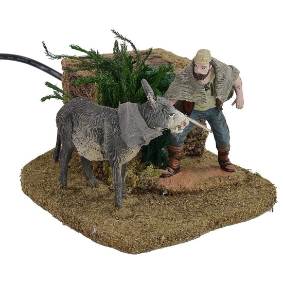 Hombre que tira del burro serie 10 cm Oliver doble movimiento