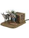 Man pulling the donkey series 10 cm Oliver double movement