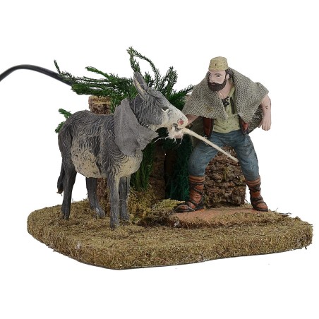 Hombre que tira del burro serie 10 cm Oliver doble movimiento