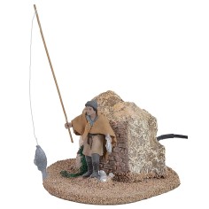 Pescatore in piedi serie 8 cm Oliver in movimento Mondo Presepi 2