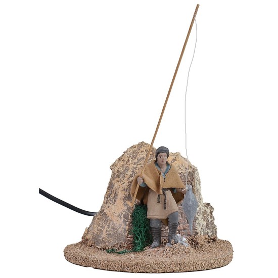Pescador de pie serie 8 cm Oliver en movimiento Mundo Pesebres