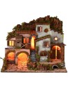 Illuminated crib with functioning fountain cm 61,5x41x52,5 h