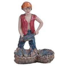 Pescivendolo 9 cm in resina resina, base, altezza