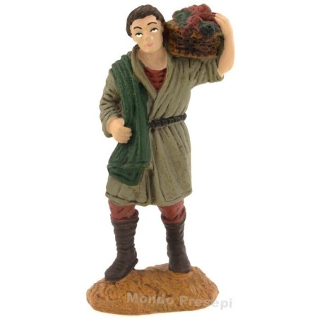 Chico con cesta serie cm 8 Oliver Mundo Pesebres