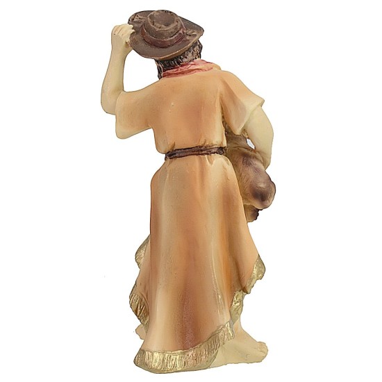 Pastore con cane 11 cm in resina