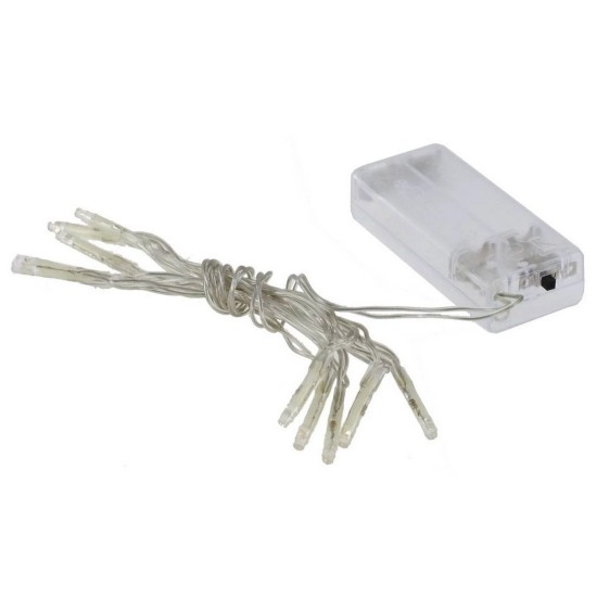 Serie 10 led a luce calda a batterie Mondo Presepi