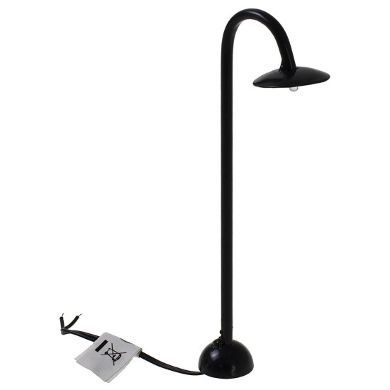 Farola de calle con LED 3V luz cálida h.13,5 cm cable