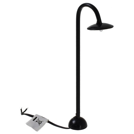 Farola de calle con LED 3V luz cálida h.13,5 cm cable