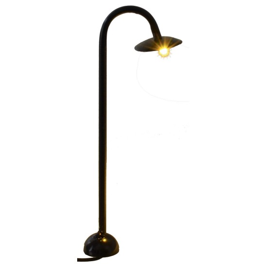 Farola de calle con LED 3V luz cálida h.13,5 cm cable