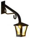 Farol de pared de 6 cm con linterna y luz cálida LED de 3V