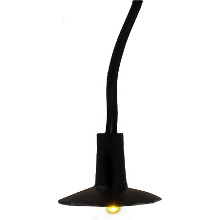 Farol colgante con plato redondo Ø 2,5 cm con luz LED cálida 3V
