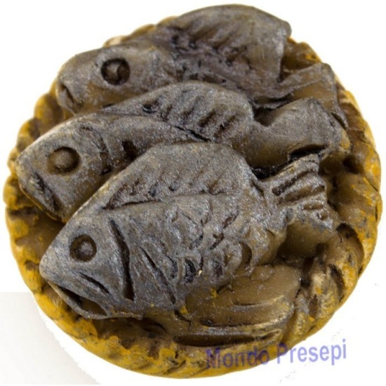 Basket with fish Ø 2,5 cm