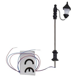 7 cm street lamp with 3V warm light led lantern