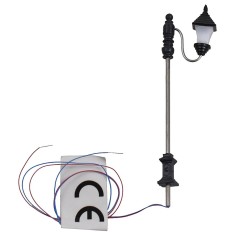 Lampione da strada 7 cm con lanterna a led 3V luce calda
