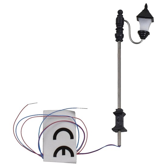 Farola de calle de 7 cm con linterna LED de 3V luz cálida