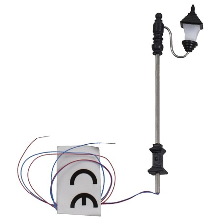 Farola de calle de 7 cm con linterna LED de 3V luz cálida