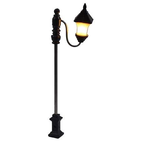 Lampione da strada 7 cm con lanterna a led 3V luce calda