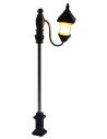 Farola de calle de 7 cm con linterna LED de 3V luz cálida