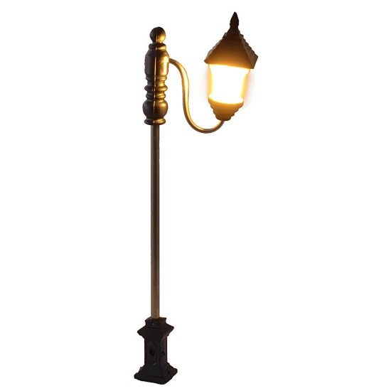 Lampione da strada 7 cm con lanterna a led 3V luce calda