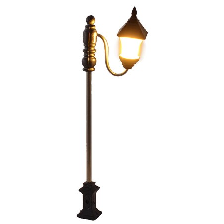 Lampione da strada 7 cm con lanterna a led 3V luce calda