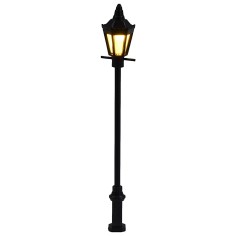 8 cm street lamp with lantern and 3V led warm light