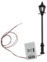 Farola de calle de 8 cm con linterna y luz cálida de led 3V