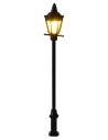 Farola de calle de 8 cm con linterna y luz cálida de led 3V
