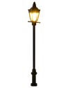 Farola de calle de 8 cm con linterna y luz cálida de led 3V