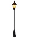 8 cm street lamp with circular lantern and 3V warm led light