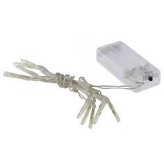 Cadena de 10 luces LED multicolor a batería Mundo Belenes