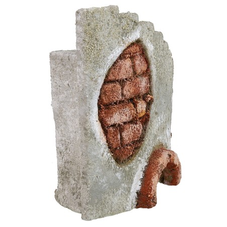 Facciata di antico castello con scalinata curva a dx cm