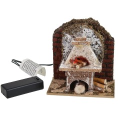 Facade with battery-operated oven, dimensions 10.5x6x11 cm (height).