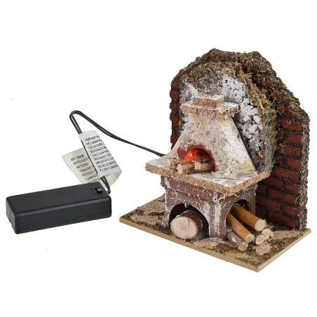 Facade with battery-operated oven, dimensions 10.5x6x11 cm (height).