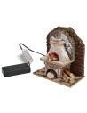 Facciata con forno funzionante a batterie cm 10,5x6x11 h