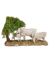 Gruppo mucche con vitello serie 8 cm Landi Moranduzzo Mondo