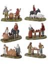 Set 6 scene serie 6 cm Landi Moranduzzo statue landi cm 6